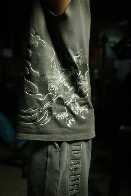 Acid Gray Stone Washed Shorts 2.webp