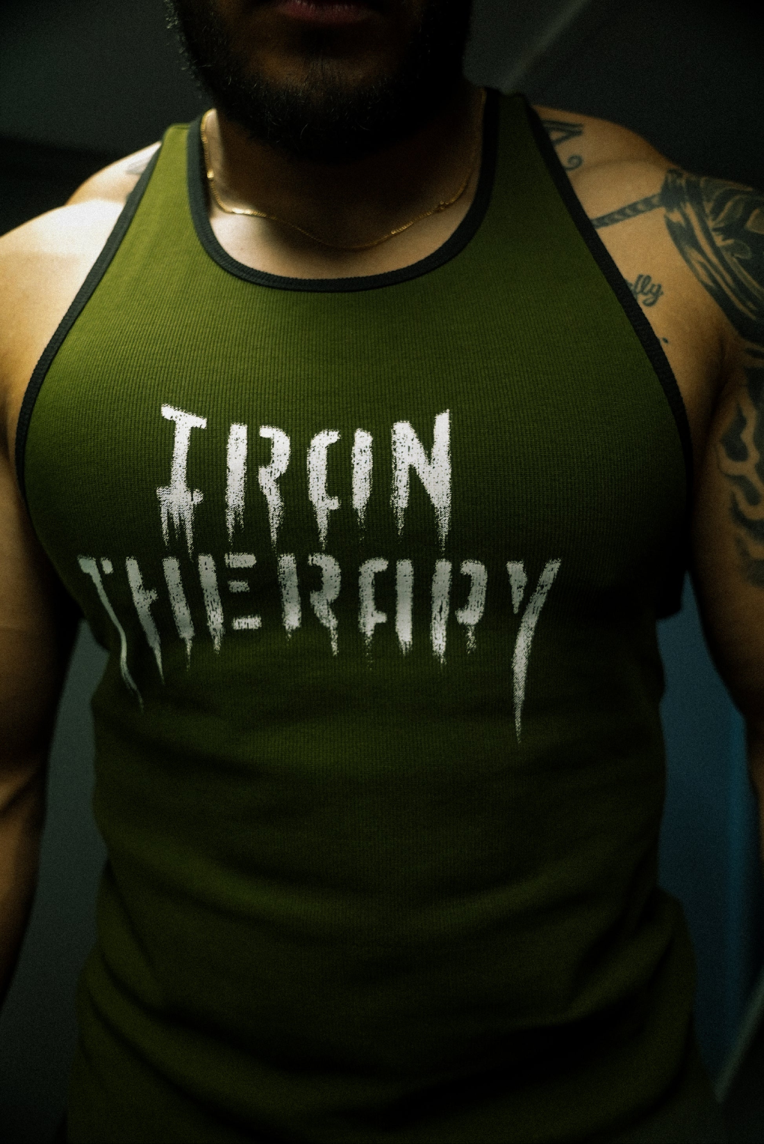 Army Green Iron Therapy Heavyweight Tank Top.webp Army Green Iron Therapy Heavyweight Tank Top.webp