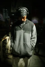Gunmetal Gray Suede Quarter zip 5.webp