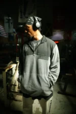 Gunmetal Gray Suede Quarter zip 7.webp