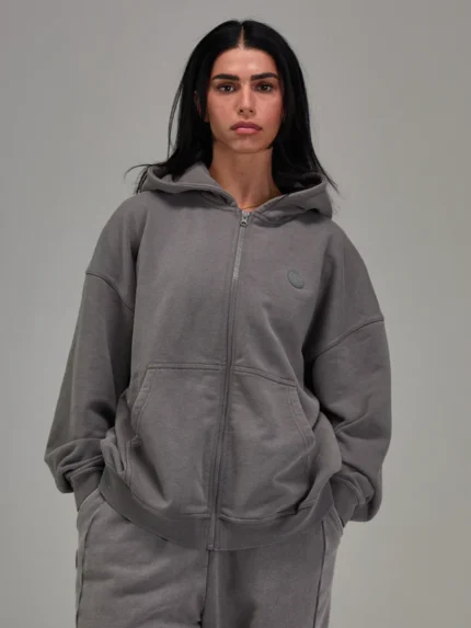 Gunmetal Grey Heavyweight Zip Up.webp