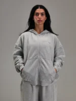Heather Grey Heavyweight Zip Up.webp